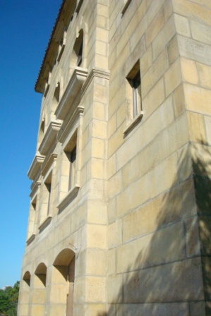 DAC-ART coastal stone home in Gulf Shores AL, Beach home with a view enhanced by the height