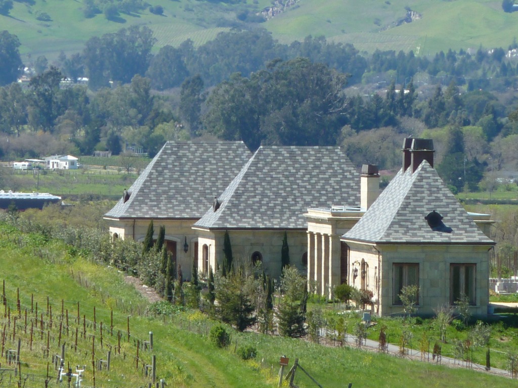 DAC-ART stone homes surrounded by California vineyards